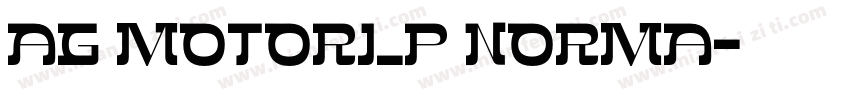 AG Motori_P Norma字体转换